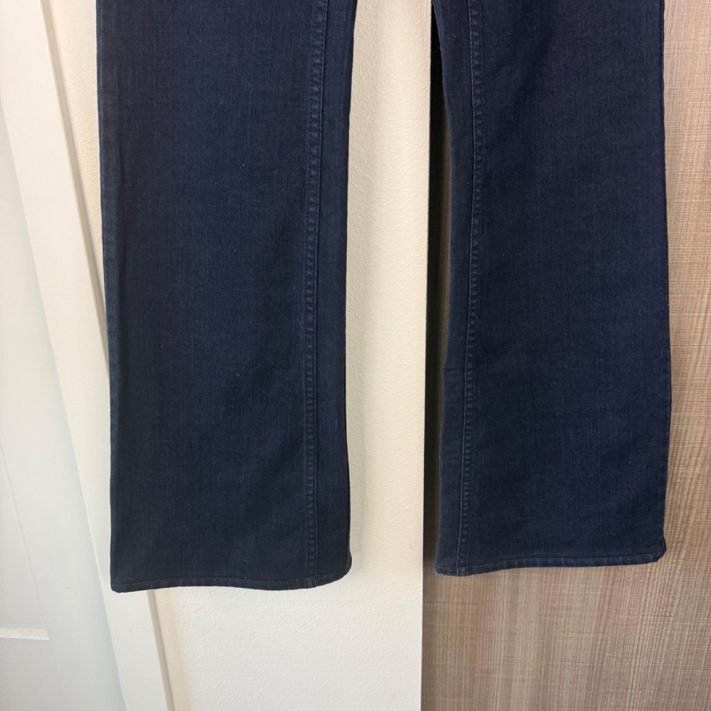 Grey Ant Dark Wash Flare Wide Leg Jeans 70s Bell Bottom High Waisted Size 4 - Picture 4 of 9